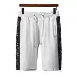 philipp plein bean jogging short pant side skull hommesy blanc